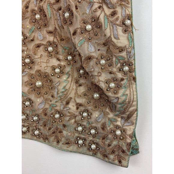 Embellished Pink and Cream Women's Top - Picture 5 of 13